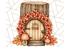 Fall Fairy House Clipart PNG, Autumn Homes and Decor Product Image 5