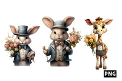 Romatic Gentleman Animal clipart Product Image 1