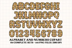 Christmas Alphabet png clipart, christmas doodle letters Product Image 3