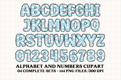 Valentine Alphabet Clip Art, valentines day letters doodle Product Image 3