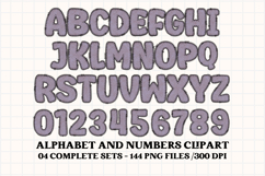 Polka Dot Vintage png Alphabet, polka dot letters doodle Product Image 3