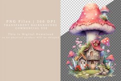 Mushroom fairy house clipart, Fairy house clipart, Mushroom Product Image 7