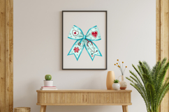 Nurse Heart Coquette Bow Clipart, nurse heart bow, coquette Product Image 8