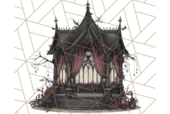 Gothic Halloween Clipart Dark Aesthetic PNG, Halloween Png Product Image 5