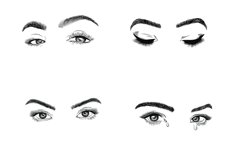 Facial Eyes Set 1 Procreate Brush Stamps, 19 Eyes Product Image 9