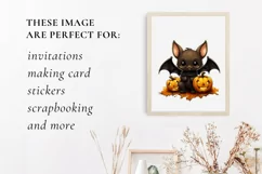 Cute Halloween Bat Clipart Png for sublimation Product Image 3