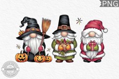 Christmas &amp; Halloween Gnome Sublimation - Clipart PNG Bundle Product Image 8