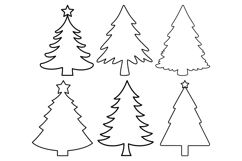 Christmas Tree Clipart PNG Bundle | Christmas Ornament Product Image 9