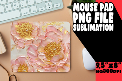 BRIGHT MOUSE PAD INSPIRATIONAL DESIGN, 3D Flower Product Image 1