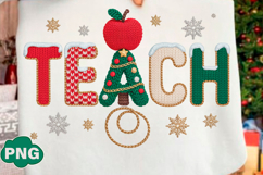 Teach PNG Cute Christmas Design Png Product Image 1