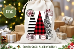 Christmas Tree Santa Sack, Abstract Christmas Tree PNG Product Image 1