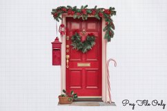 Christmas Door Sublimation Clipart Bundle PNG Product Image 10