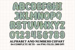 Monsters Alphabet png clipart, cute monster letters doodle Product Image 3