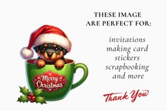 Cute Christmas Dog clipart, Dog Sublimation bundle Product Image 3