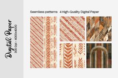 Summer Boho digital paper Seamless backgrounds Product Image 1