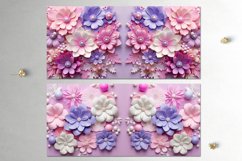 3 D papercut pink flowers | 16 Sublimation Mug designs, JPG Product Image 9