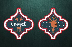 Santa&#039;s reindeers-Christmas Arabesque Ornaments Bundle Product Image 9