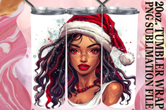 Magical Gifts 20oz tumbler wrap, Xmas Girl Product Image 1