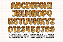 Halloween Alphabet png clipart, halloween letters doodle Product Image 3