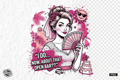 Summer Wedding Bride PNG Sublimation - Wedding PNG Product Image 1