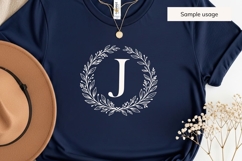 Wreath Monogram SVG Bundle 26 Letters Product Image 9