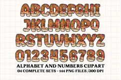 Christmas Alphabet png clipart, christmas letters doodle Product Image 3