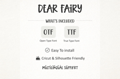 Dear Fairy Font Cute Kids Font, Cricut Font, Girly Font Product Image 8