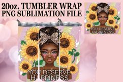 GIFT OF JOYFULNESS 20oz TUMBLER WRAP, Afro Woman Product Image 1