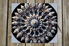 Mandala | 4 straight skinny tumbler sublimation designs, PL2 Product Image 5