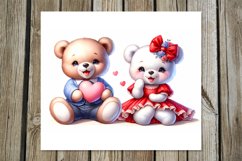 Valentine animals | cute teddy bears Skinny tumbler design Product Image 9