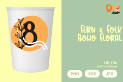 Fern &amp; Folk Boho Floral Monogram Product Image 1