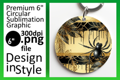 Dynamic Round Design for Keychains , Halloween Product Image 1