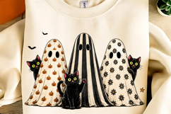Retro Halloween PNG, Summerween Ghost Design, Spooky Season Product Image 5
