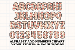 Valentine Alphabet Clip Art, valentines day letters doodle Product Image 3