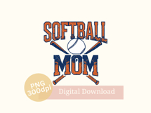 Softball Mom PNG Bundle, 7 Sublimation Designs Product Image 2