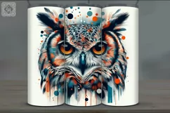 4 Owl Tumbler Sublimation, 20 oz Tumbler Wrap Product Image 2