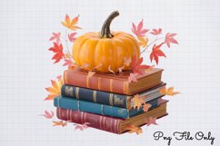 Autumn Books Sublimation Clipart Bundle PNG Product Image 10