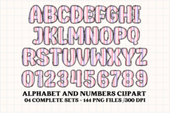 Valentine Alphabet Clip Art, valentines day letters doodle Product Image 3