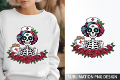 Funny Skeleton Messy Sublimation Design - Funny Skeleton PNG Product Image 1