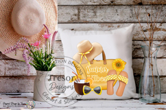 Yellow Summer Vibes Beach Tote Design -Sunshine Vacation PNG Product Image 10