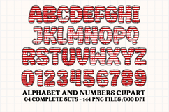 Christmas Alphabet png clipart, christmas letters doodle Product Image 3