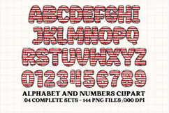 Christmas Alphabet png clipart, christmas letters doodle Product Image 3