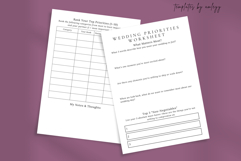 Wedding Priorities Worksheet | Editable Canva Planner Templa Product Image 3