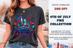 America Sketch Liberty PNG | Patriotic Graffiti DTF Product Image 8