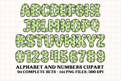 Cute Kids Monster Alphabet &amp; Numbers doodle PNG Clipart Product Image 3