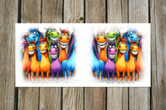 Funny animals | 8 Cartoon Mug sublimation designs, PNG Product Image 9