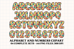 Back to School Alphabet png, letters doodle, school clipart Product Image 3