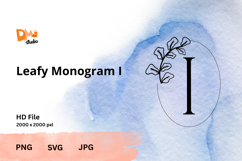 Minimalist Botanical Monogram Product Image 1