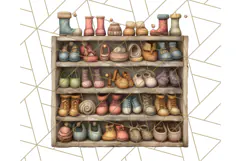 Cozy Cabin Critters Clipart PNG, Fall Animal Png Product Image 5