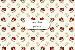 Mini Floral Seamless Pattern, Vintage Daisy Repeat JPG Product Image 1